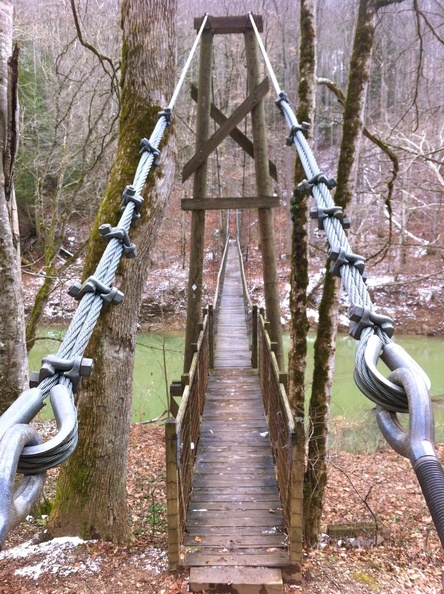 Red River Suspension Bridge - 1